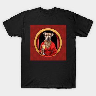 Staffy And Wine T-Shirt